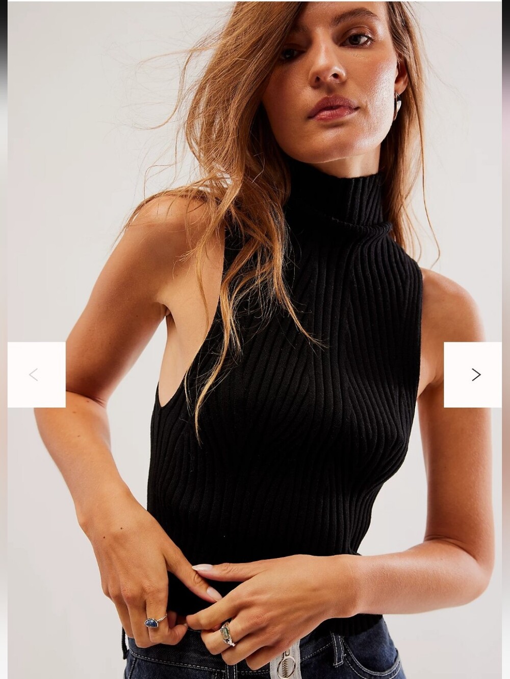 Free People Natasha Mock Neck